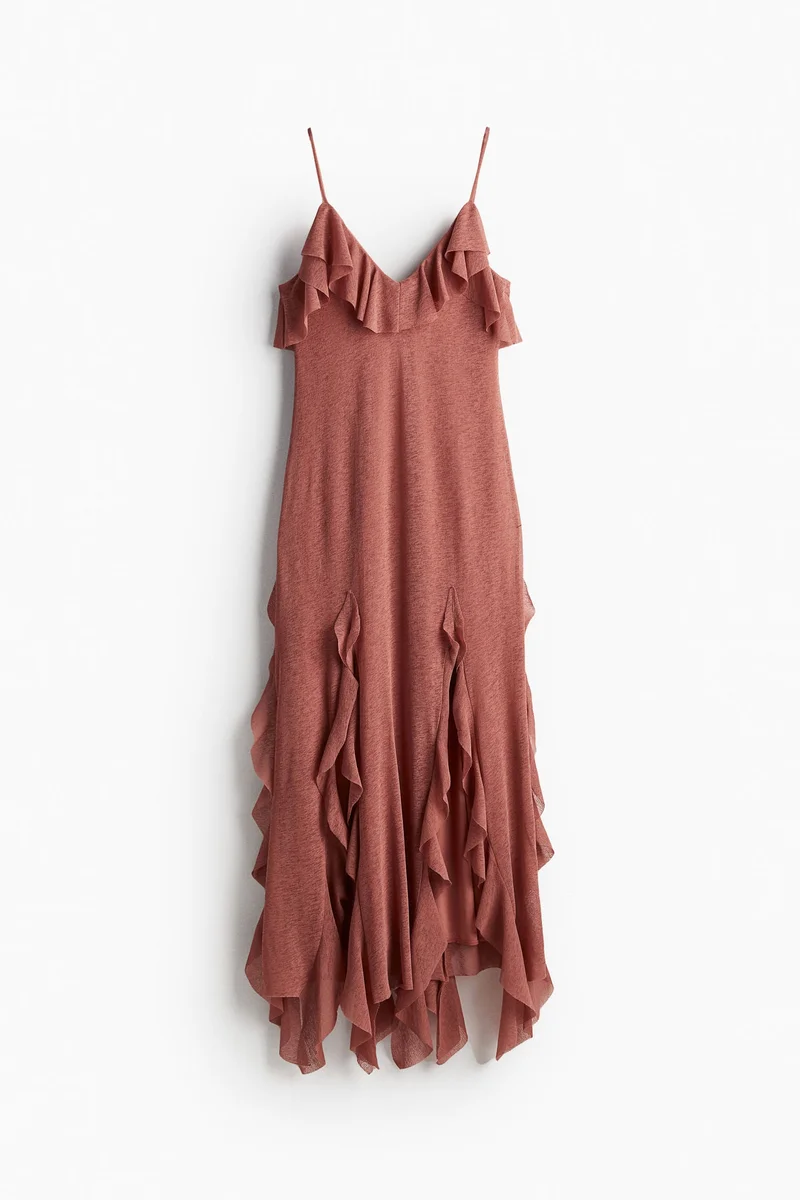 H&M Ruffled Slip Dress