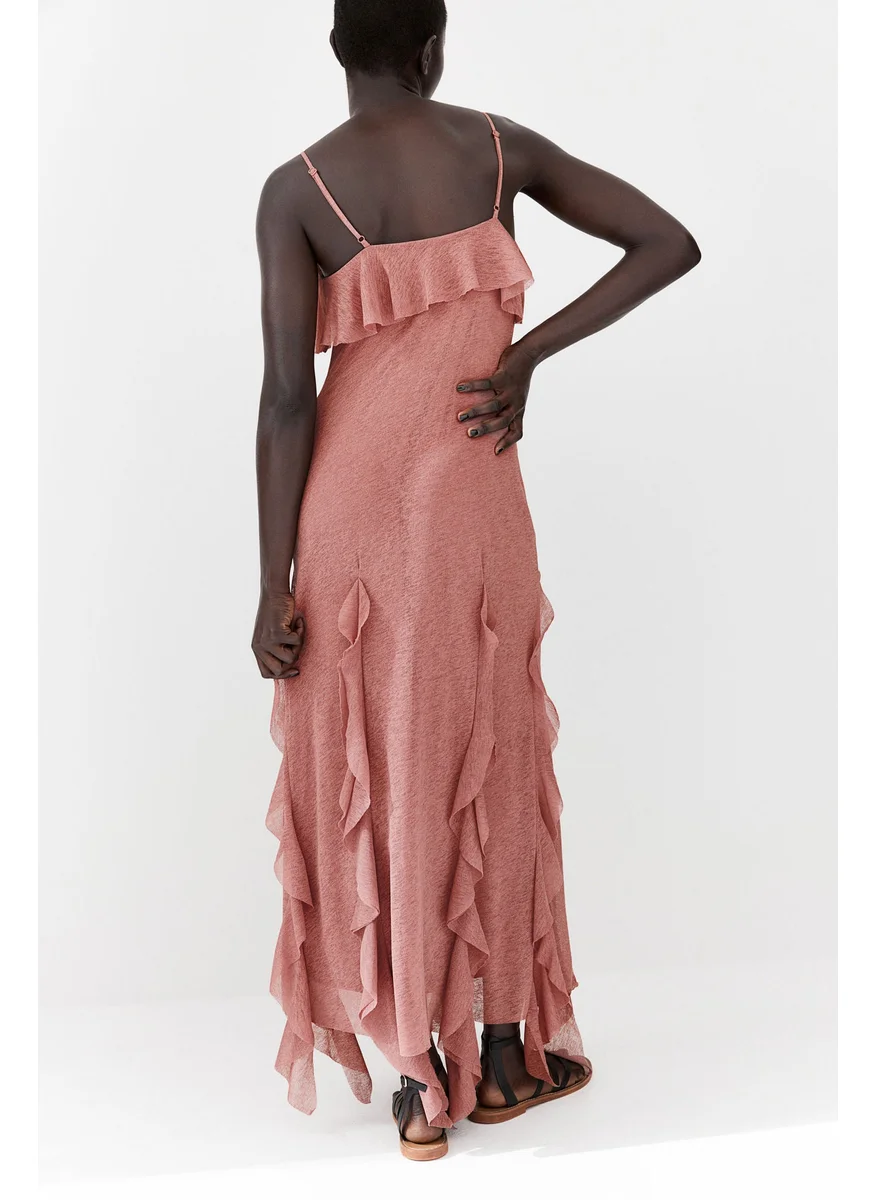 H&M Flounced Maxi Dress