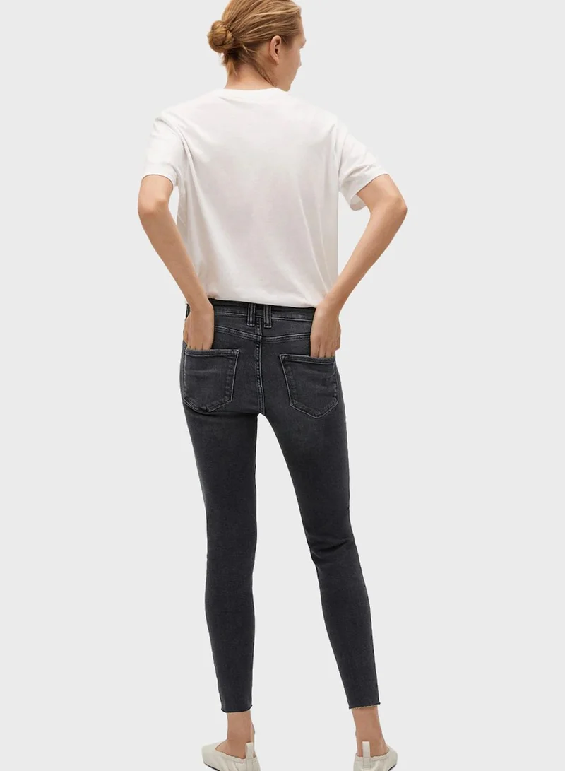 MANGO Raw Hem Skinny Jeans