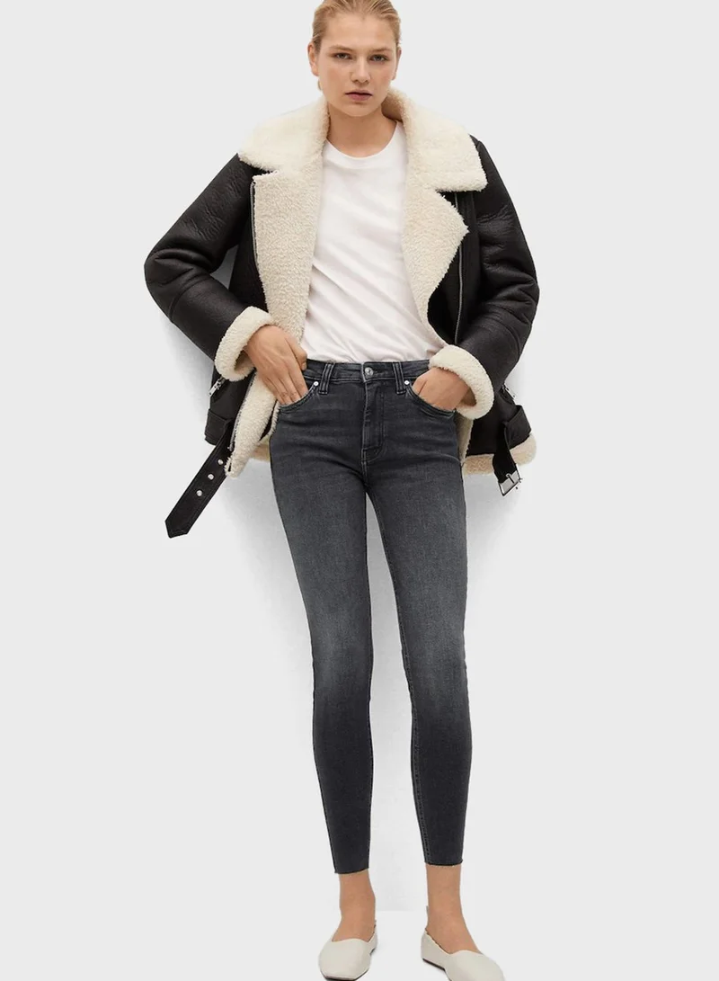 MANGO Raw Hem Skinny Jeans