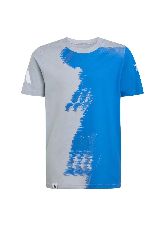 adidas Jb Cw Tee Grey Football T-Shirts For Men XS