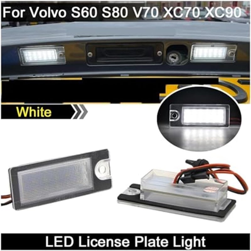 Wivplex 2Pcs White License Plate Light for Volvo - Image 4
