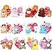 Hanaive 24 Pack Valentine Stuffed Animals Bulk for Kids with Heart Cards Mini Animal Plush Keychain Set Cute Valentines Day Party Favors for Students Exchange Gifts Classroom Game Prize - Image 2