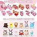 Hanaive 24 Pack Valentine Stuffed Animals Bulk for Kids with Heart Cards Mini Animal Plush Keychain Set Cute Valentines Day Party Favors for Students Exchange Gifts Classroom Game Prize - Image 4
