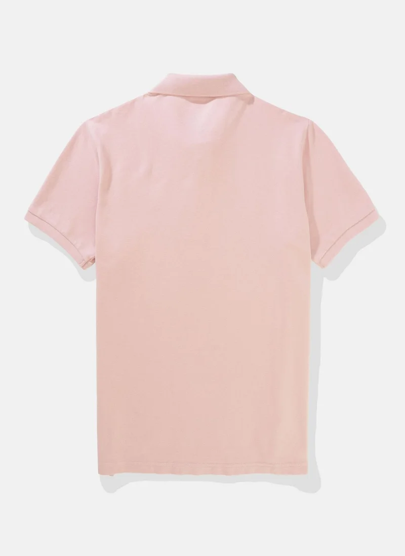 American Eagle Logo Deatiled Short Sleeve  Polo Shirt