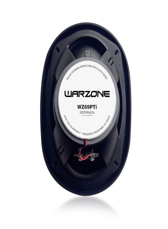 Warzone 2X WZ69PTi 6x9-Inch Super Coaxial Speaker Pair, 4 Ohm, 650W Max, 200W RMS, 92dB Sensitivity, Ferrite Woofer & PEI Dome Tweeter for Pro Car Audio - Image 5