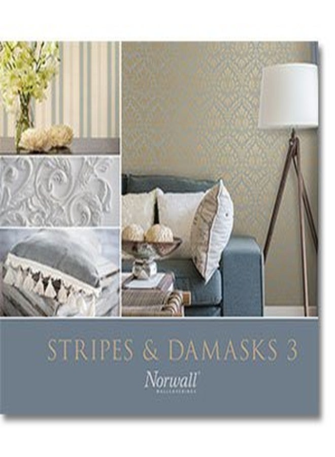 Norwall Canvas Damask Wallpaper - Image 2
