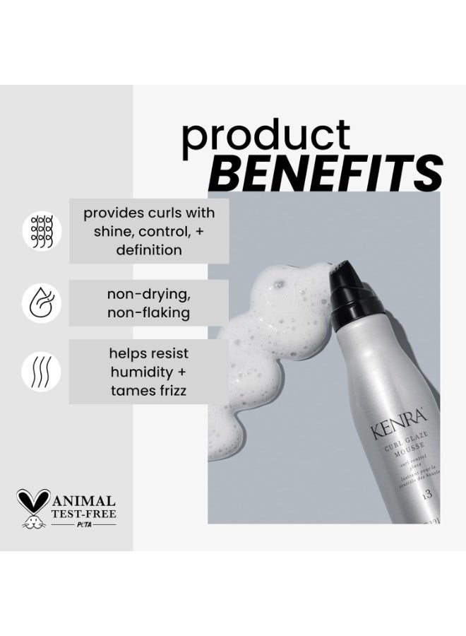 Kenra Curl Glaze Mousse 13 | Curl Control Glaze | Provides Frizz Control & Humidity Resistance | All Hair Types - Image 3
