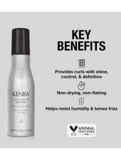 Kenra Kenra Curl Glaze Mousse 13 | Curl Control Glaze | Provides Frizz Control & Humidity Resistance | All Hair Types  - Image 2