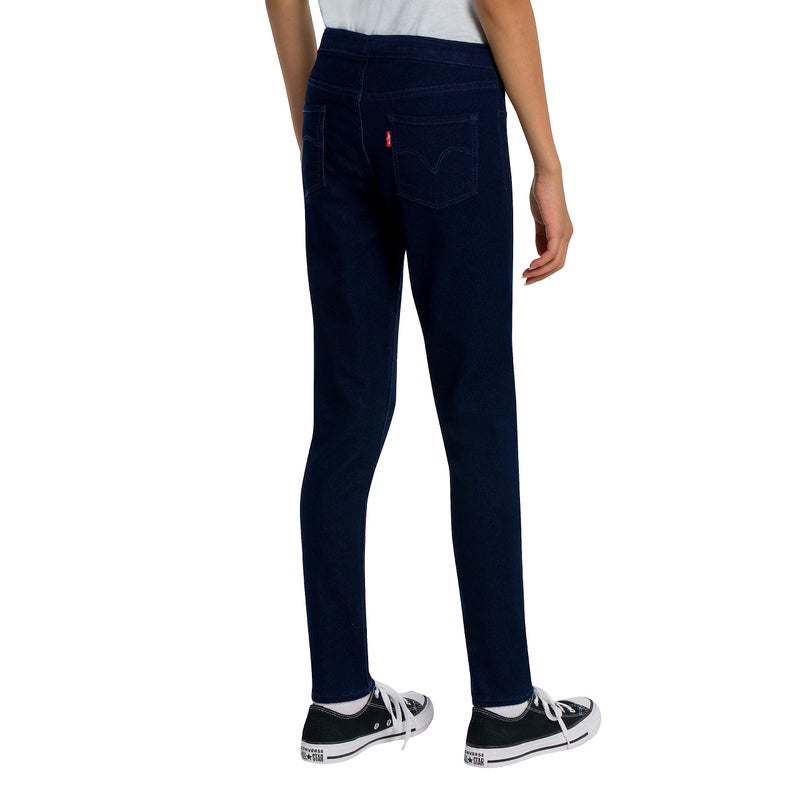 Levi's Girls' Big Skinny Fit Pull On Jeggings, New Rinse, 8 - Image 3
