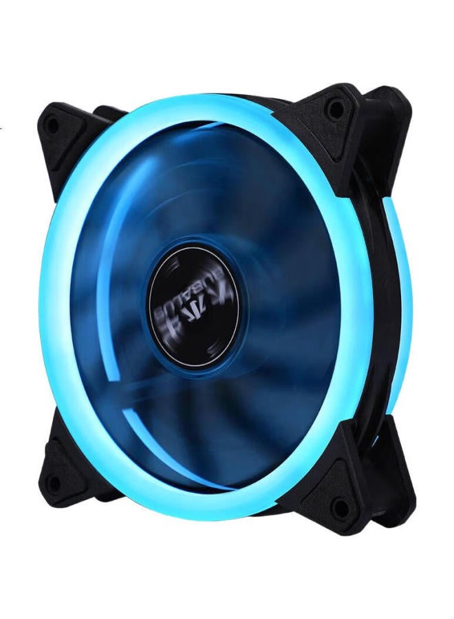 Bubalus Ice Blue 12Cm Case Fan (Cool Blue Light, Air Cooling, Hydraulic Bearing, Computer Fan, Large 4-Pin Daisy Chain) - Image 3