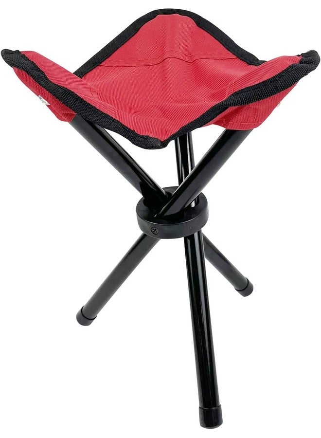 Prechana Folding Camping Stool Portable Fishing Chair Seat For Camping Fishing Hiking Gardening And Beach, Seat Height 20 Inches (Random Color, Metal) - Multicolor - Image 3