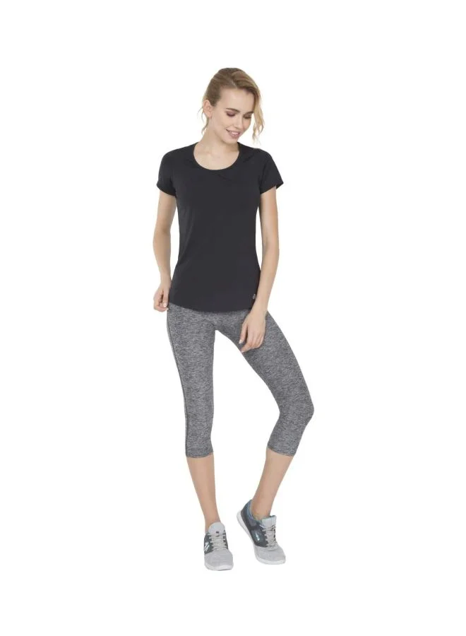 Jockey  AP24 Women Tactile Microfiber Elastane Stretch Slim Fit Capri with Broad Waistband and Stay Dry Technology for Women | Best Price UAE