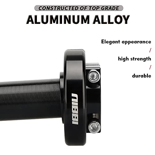 NIBBI Motorcycle Throttle Assembly,High Sensitivity Short Stroke Light Control Motocross Twist Throttle Handlebar,Throttle Tube Fit Dirt Bike Motocross,Pit Bike Assembly,Mini Bike(Black) - Image 5