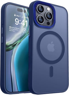 Case BENTOBEN Magnetic Iphone 11 Pro Max, Compatible with Wireless Charger and Magsafe Card Wallet, Simple Clear Shockproof Drop Resistant Anti-Fingerprint Case Compatible with Iphone 11 Pro Max - Blue