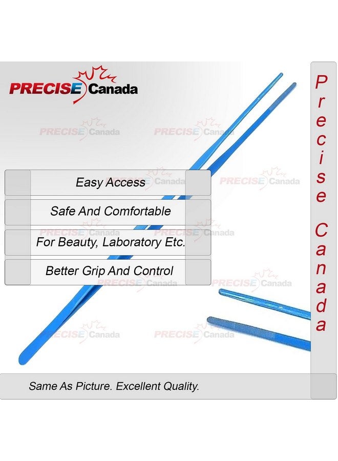 PRECISE CANADA 24" Extra Long Straight Aquarium Tweezers, Feeding Tongs, Stainless Steel Blue - Image 5