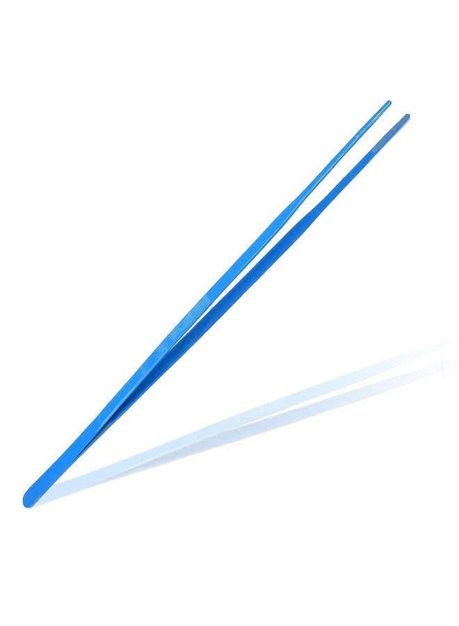 PRECISE CANADA 24" Extra Long Straight Aquarium Tweezers, Feeding Tongs, Stainless Steel Blue - Image 1