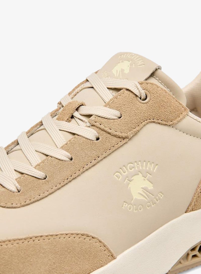 DUCHINI Sneakers Men Logo Print Lace-Up Ankle Sneakers - Image 4