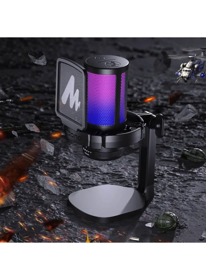 Maono DGM20 GAMERWAVE USB Gaming Microphone – (Black) - Image 3
