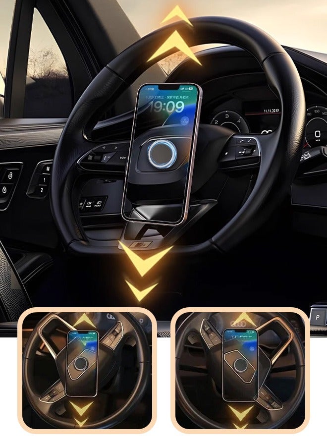 Car vent magnetic phone holder clip - the magnetic phone stand suitable for both car and home use, compatible with all phones.  - Image 5