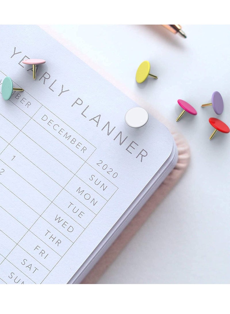 Thumb Tacks for Cork Board 300-Count, 10 Assorted Colors, Decorative Push Pins for Bulletin Board, Corkboard, Poster, Marking Maps, Notice Boards, Pictures - Image 3