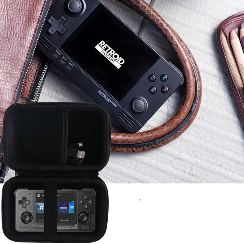WERJIA Hard Carrying Case Compatible with Retroid Pocket Classic/Retroid Pocket Flip 2/ Flip Retro Game Handheld Console (Black) - Image 5