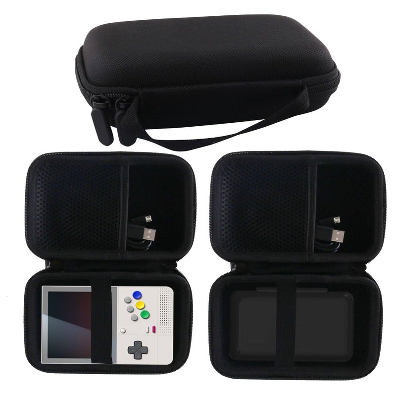 WERJIA Hard Carrying Case Compatible with Retroid Pocket Classic/Retroid Pocket Flip 2/ Flip Retro Game Handheld Console (Black) - Image 1