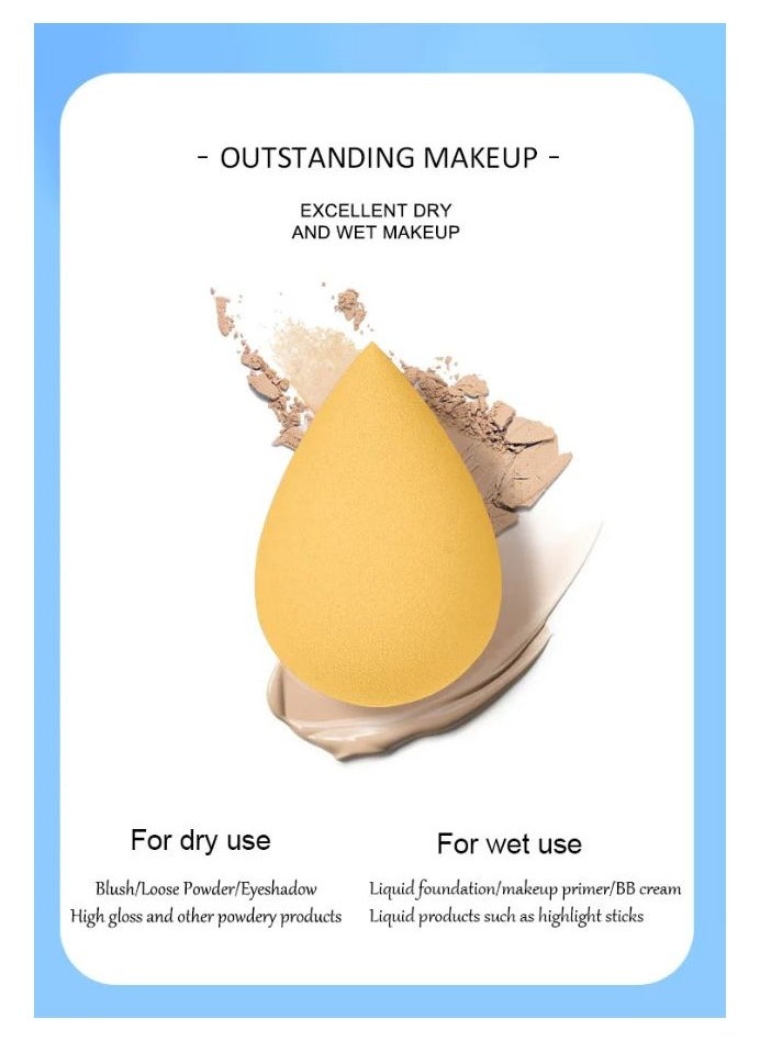 7 In 1 Foundation Blending Multi-color Latex Free Washable Makeup Soft Sponge