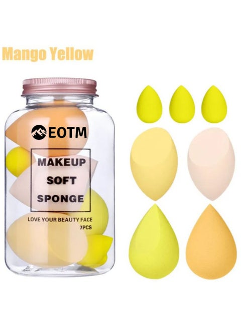 7 In 1 Foundation Blending Multi-color Latex Free Washable Makeup Soft Sponge