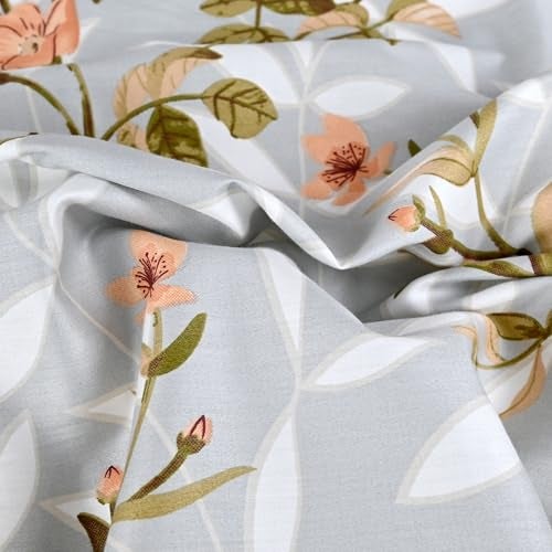 Divine Casa 200 TC 100% Cotton King Size Bedsheet | 270 x 270 cm | Premium Soft Fabric | Elegant Design for Modern Bedroom Decor | Includes 2 Pillow Covers - Image 5