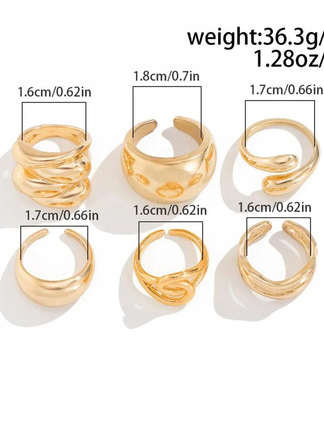 Take Two Take Two Set of 6 - Assorted Rings