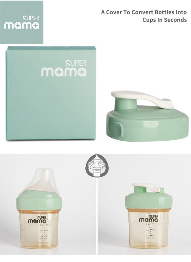 11 Pieces PPSU Baby Bottles Set,  Anti-Colic Formula Baby Bottles, Breast-Like Nipple Slow Flow, Off Center Design, Easy to Clean, BPA Free