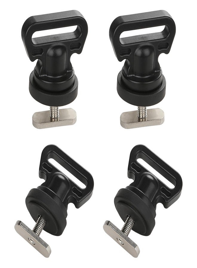 Atader Tie Downs for Kayak Track Mount, Vertical Tie Downs for Securing Cooler, Crate, and Other Kayak Rail Mount Accessories, 4 Pack - Image 1