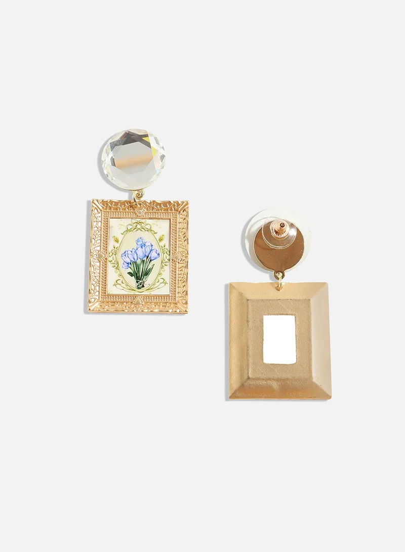 سوهي أقراط غربية صناعية متدلية مجوهرات