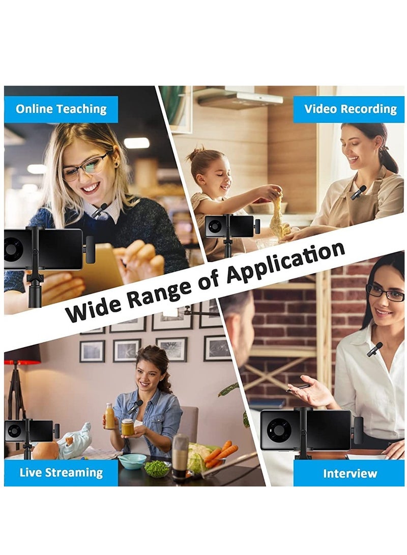 Wireless Lavalier Microphone for Phone, Plug-Play Wireless Mic with Microphone for Android Phone Video Recording, Interview, Vlog, Auto Sync and Noise Reduction (Type C Single with OTG) - Image 4