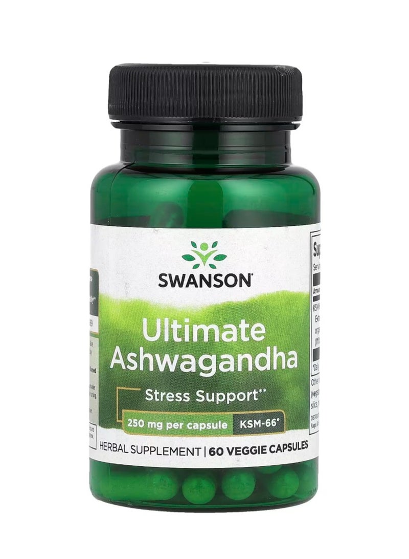 سوانسون عبعب منوم فائق الجودة 250 ملجم 60 كبسولة نباتية