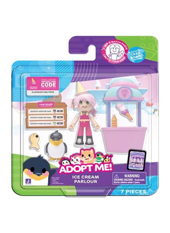 Jazwares Jazwares Adopt Me! Elsa and King Penguin Friends Pack, - Ice Cream Parlour  Wave 1 (Virtual Code) 0014 