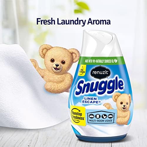 Renuzit Snuggle Solid Gel Air Freshener  Linen Escape Scent  7 Oz  12 Count - Image 2