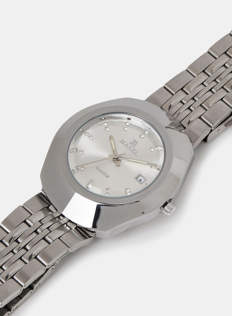 Maxel ساعة يد أنالوج مميزة للرجال من ديستار هيريتاج MX583 - 38 مم - Image 3