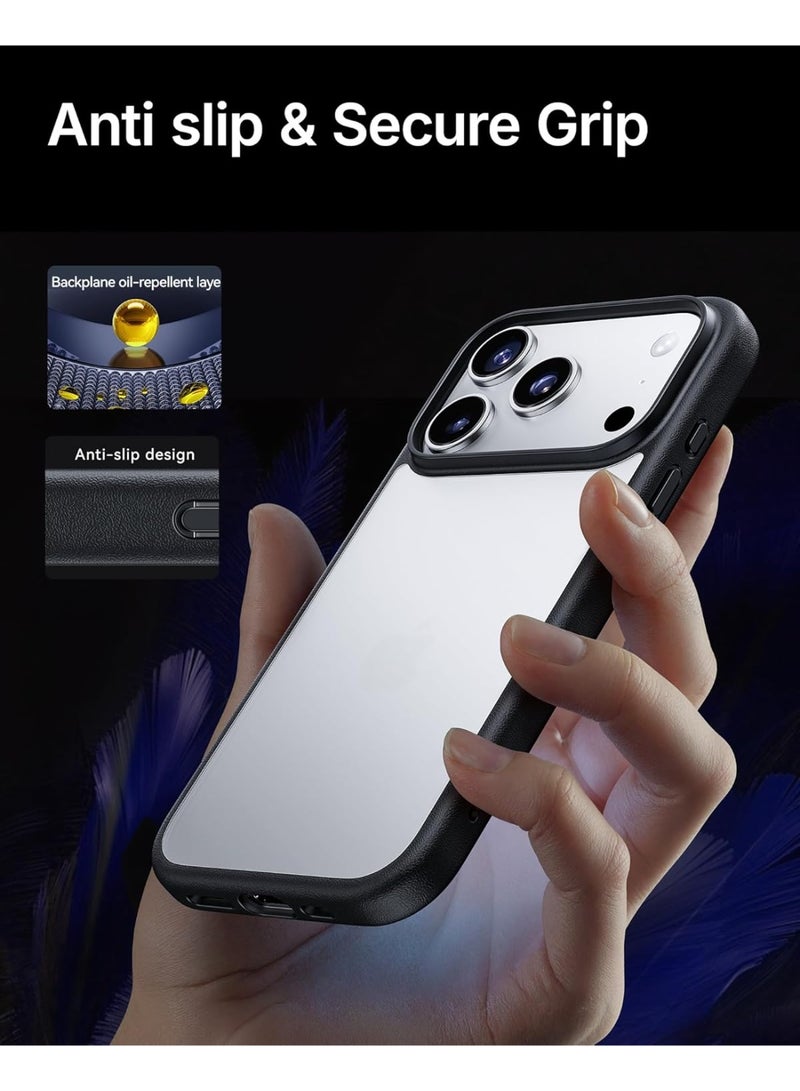 iPhone 17 Pro Max Case 6.9 Inch, Grade Shockproof Drop Protection, Translucent Matte Back Anti-Fingerprint Slim Thin Phone Cover for Clear. - Image 3