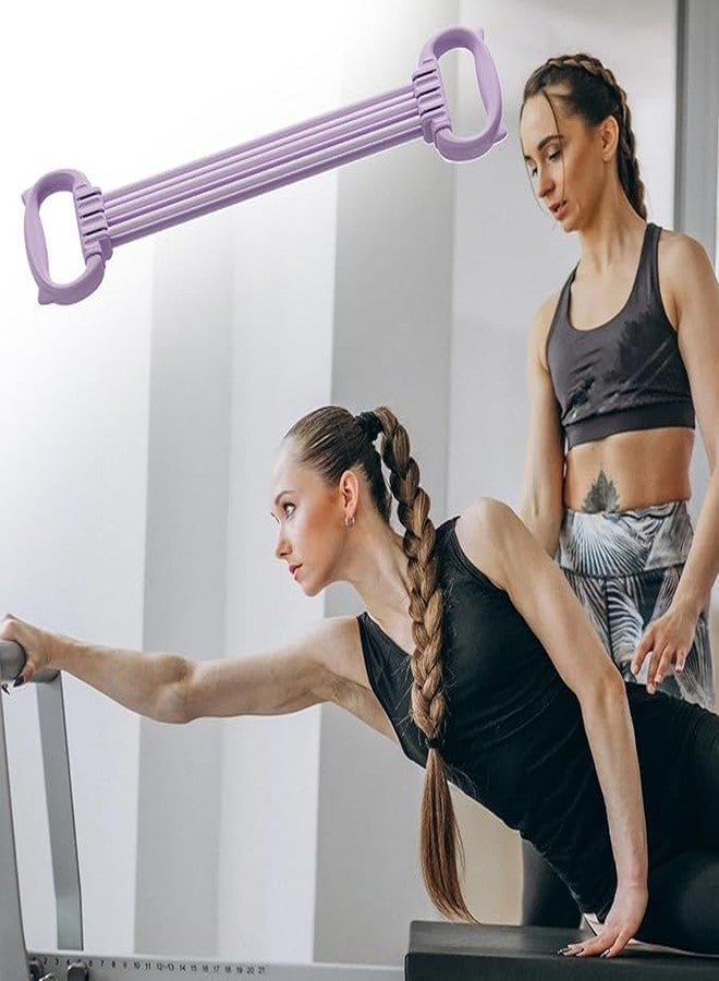 JIGVA Adjustable Fitness Elastic Rope Resistance Band | 6 Speed Tension Levels for Back Training, Arm Shoulder Workout | Ergonomic Portable Home Gym Exercise Equipment - Image 3