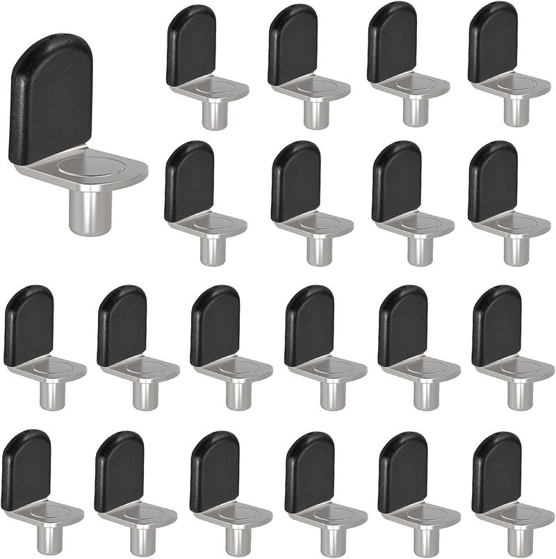 Luckam Shelf pins, Glass Supports Furniture Cabinet Closet Bookcase Shelf Bracket-Style Pegs (30 Pack) - Image 1