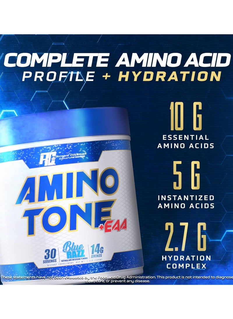 RONNIE COLEMAN Ronnie Coleman Amino Tone + EAA 540g Blue Razz Flavor 30 Serving  - Image 5