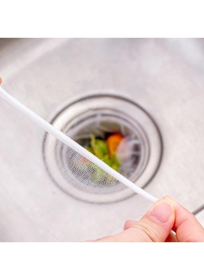 30-Piece Sink Garbage Bag Set Clear 11*10cm-Kitchen Sink Strainer Mesh Bag-Sink Net Strainer Filter Bags for Sink Drain
