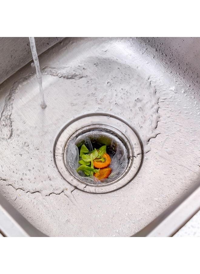 30-Piece Sink Garbage Bag Set Clear 11*10cm-Kitchen Sink Strainer Mesh Bag-Sink Net Strainer Filter Bags for Sink Drain