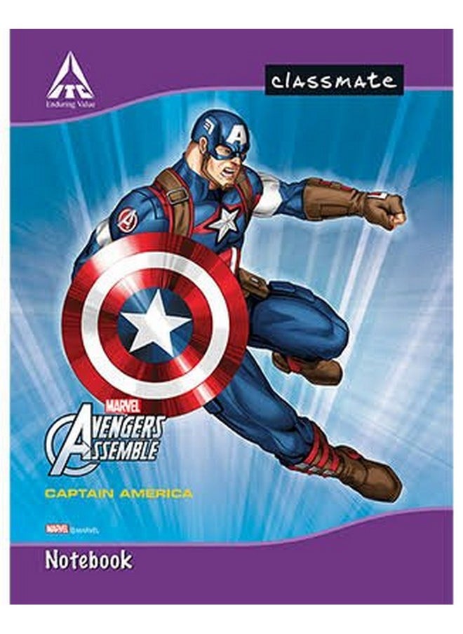 classmate Classmate 240 x 180 mm, Soft Cover, single line interleaf Practical Type Notebook 172 pages- Pack of 6  - Image 1