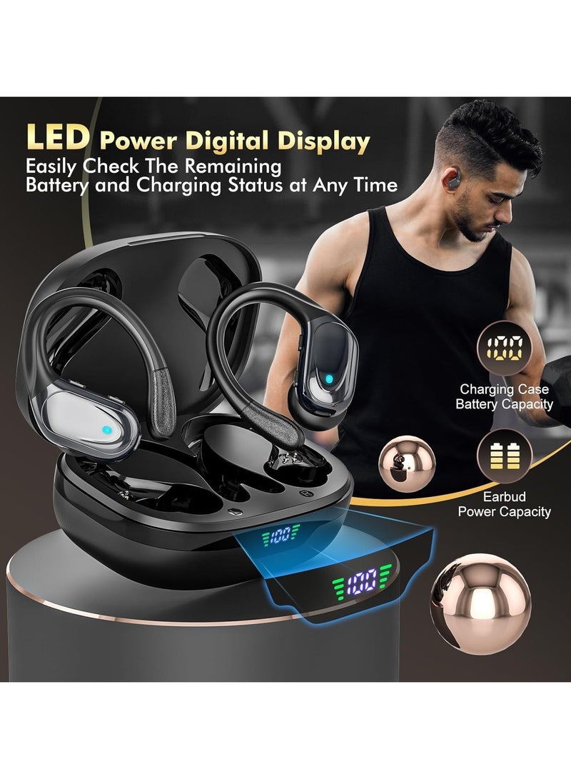 True Wireless Music Bluetooth Earphones Sports Call Function ENC Noise Cancellation High Sound Quality In-ear Black - Image 2