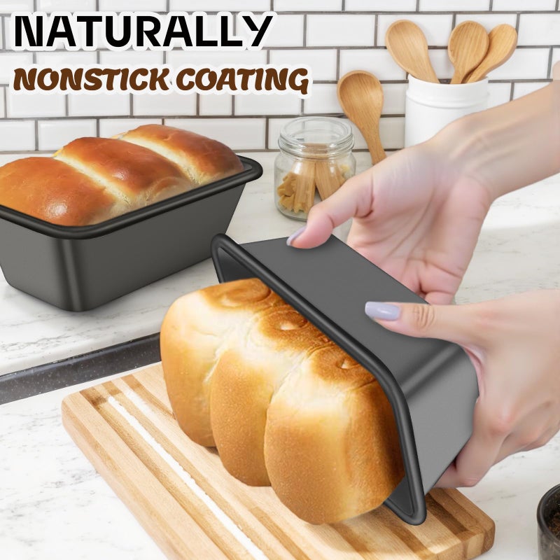 AIVIKI Baking Pans Set, Nonstick Bakeware Sets, Oven Pans for Cooking, AIVIKI 6 Pieces Baking Sheets Set Including Cookie Sheet, Deep Roaster Pan, Square Pan, Loaf Pan, Muffin Pan, Carbon Steel Baking Set - Image 3