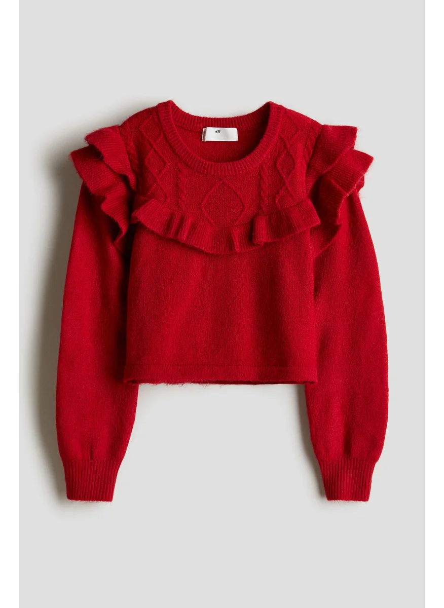 اتش اند ام Frill-Trim Jumper