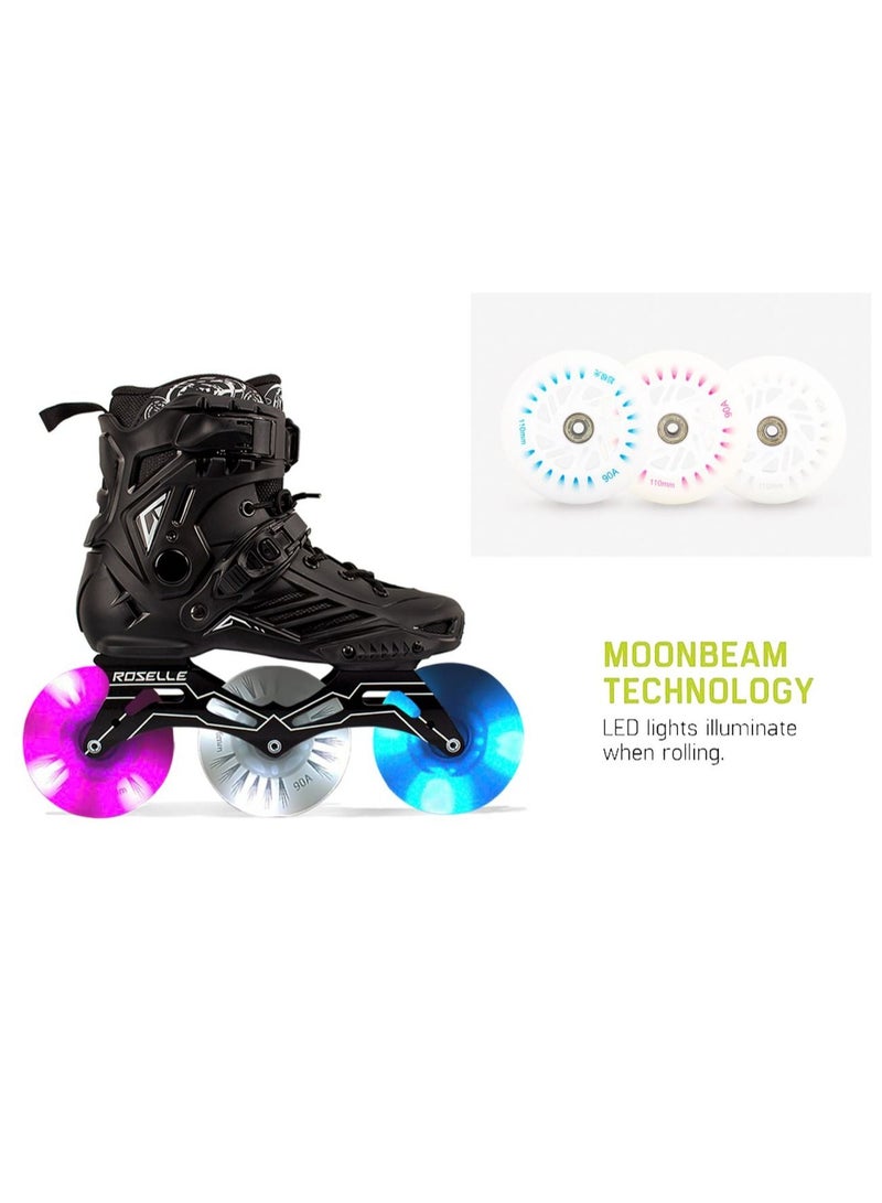 OVERS Professional LED Three Wheels Inline Skates for youth Men and Women - Image 5